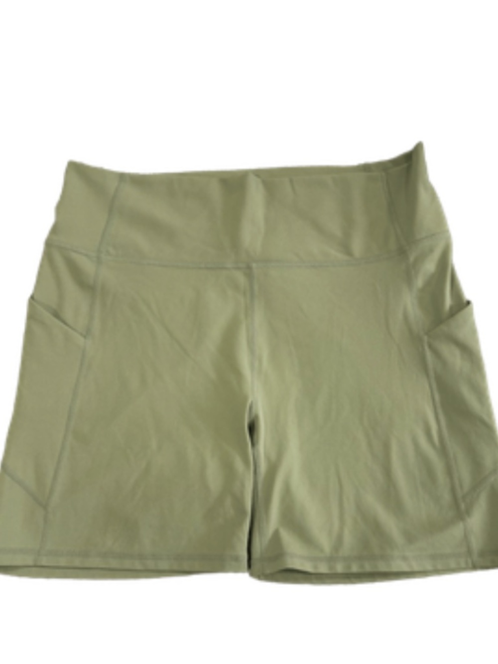 Fabletics PureLuxe Highwaisted Biker Shorts, Olive Green, Size XL - Picture 4 of 6